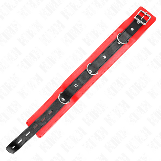 KINK - COLLIER AVEC SANGLE 65 CM ROUGE 54 X 4,5 CM