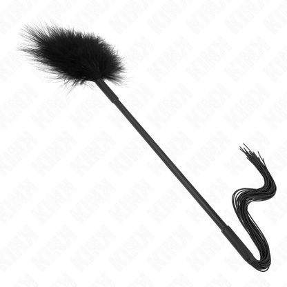KINK - 47CM SILICONE TICKLE WHIP WITH FEATHERS