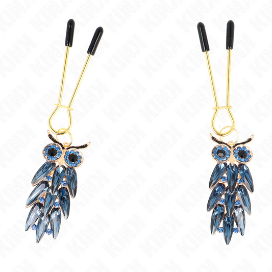 KINK - OWL CHARM NIPPLE CLAMPS 6 CM