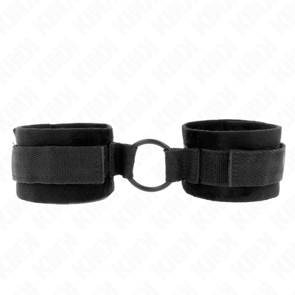 KINK - BANDES DE POIGNET 25 CM POUR DÉBUTANTS AVEC ANNEAU DE 4 CM NOIR RÉGLABLE 15-25 CM