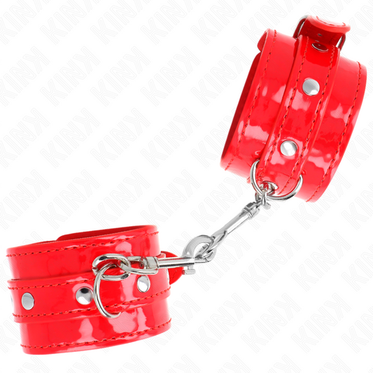 KINK - BRACELETS CLOUTÉS ROUGES RÉGLABLES 23-33 CM