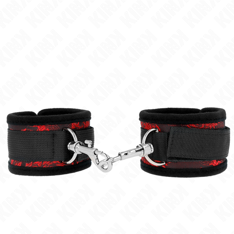 KINK - BRACELETS SCANDAL DESIGN ROUGE-NOIR