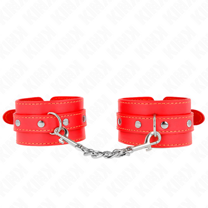 KINK - BRACELETS ROUGES FINS RÉGLABLES 21-33 CM