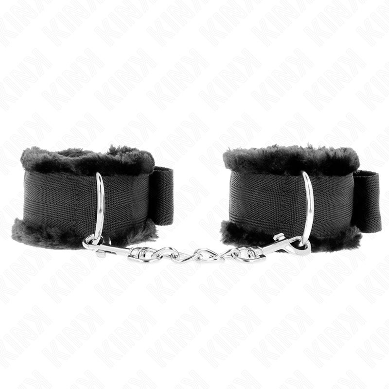 KINK - BRACELETS RÉGLABLES DOUBLÉS NOIRS 17-31 CM X 7 CM