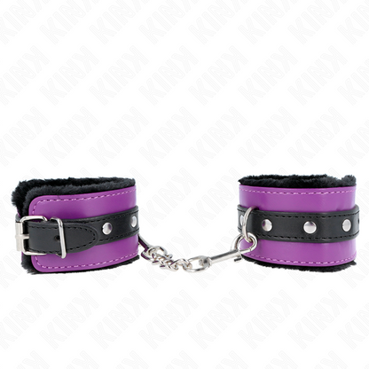 KINK - SUPPORT DE POIGNET PREMIUM DOUBLÉ NOIR AVEC SANGLE RÉGLABLE VIOLET/NOIR 17-29 CM X 6 CM