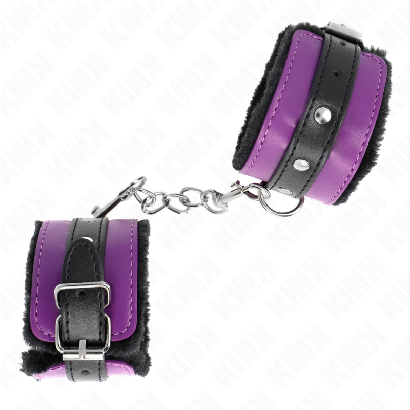 KINK - SUPPORT DE POIGNET PREMIUM DOUBLÉ NOIR AVEC SANGLE RÉGLABLE VIOLET/NOIR 17-29 CM X 6 CM
