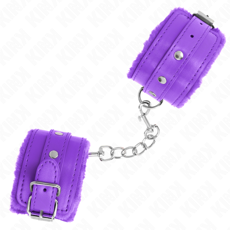KINK - PREMIUM VIOLET LINED WRISTBANDS WITH ADJUSTABLE VIOLET STRAP 17-29 CM X 6 CM