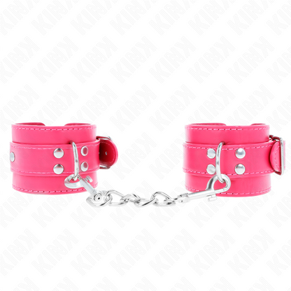 KINK - BRACELETS FUCHSIA AVEC DÉTAILS FUCHSIA RÉGLABLES 20-28 CM X 5,5 CM