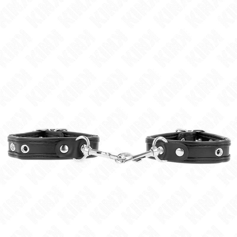 KINK - MINI BRACELETS CLOUTÉS NOIRS RÉGLABLES 16-22 CM X 2 CM