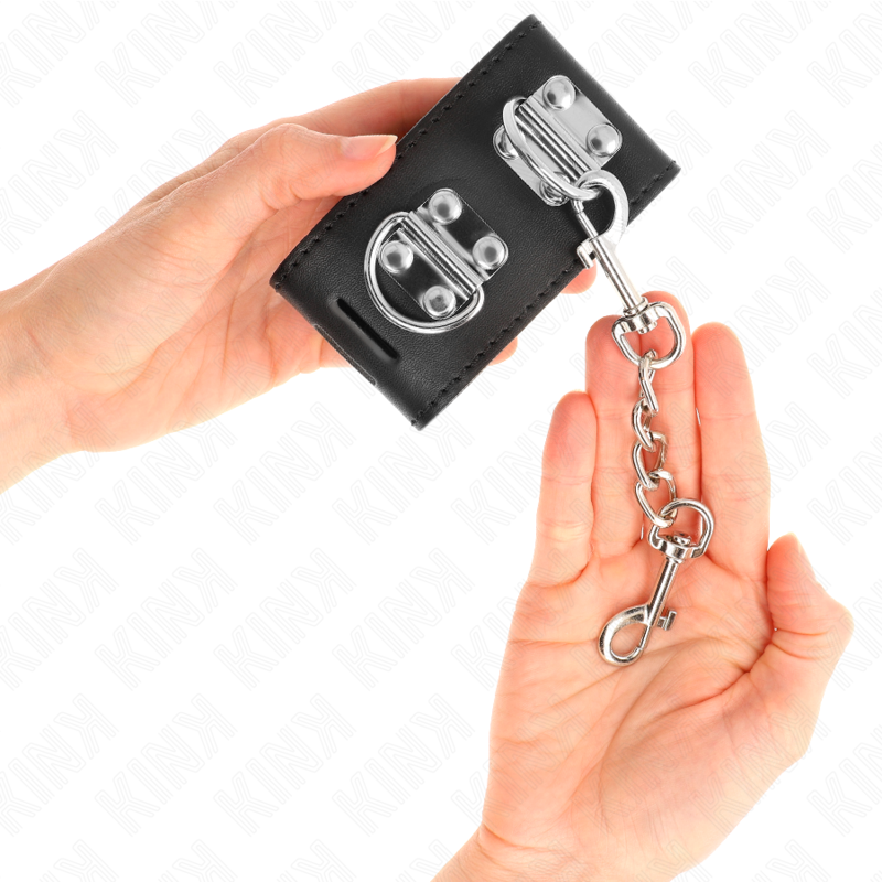 KINK - SUPPORT DE POIGNET MULTIPOSITIONS AVEC FERMETURE À CADENAS NOIR RÉGLABLE 16-23 CM X 5,5 CM