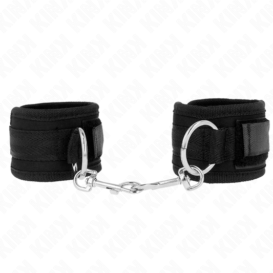 KINK - BRACELETS NOIRS RÉGLABLES 18-35 CM X 6 CM