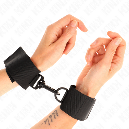 KINK - BRACELETS EN NYLON NOIR