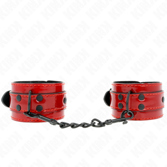 KINK - BRACELETS ROUGE FONCÉ 23 X 5 CM