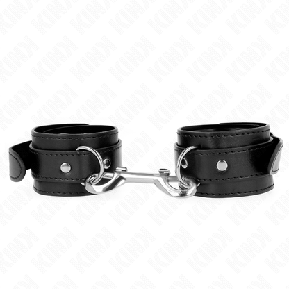 KINK - BRACELETS SIMPLES AVEC RANGÉE DE RIVETS NOIRS RÉGLABLES 17-28 CM X 5 CM