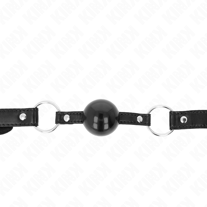 KINK - BALL GAG 4 CM BLACK TPE 60 x 2 CM