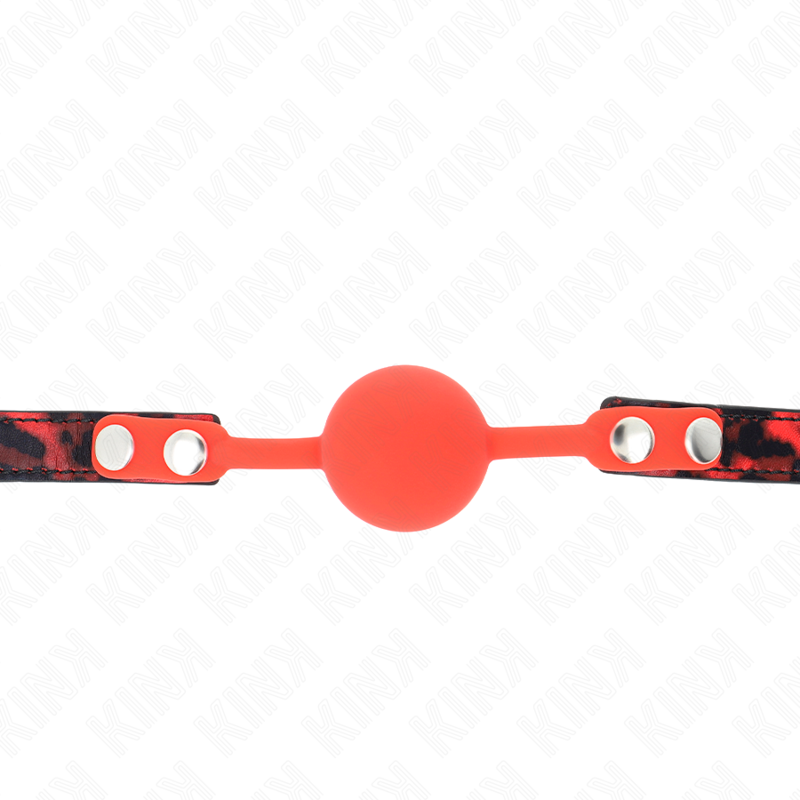 KINK - BÂILLON-BOULE EN SILICONE 4 CM MODÈLE 2 AVEC VERROUILLAGE 60 x 2 CM