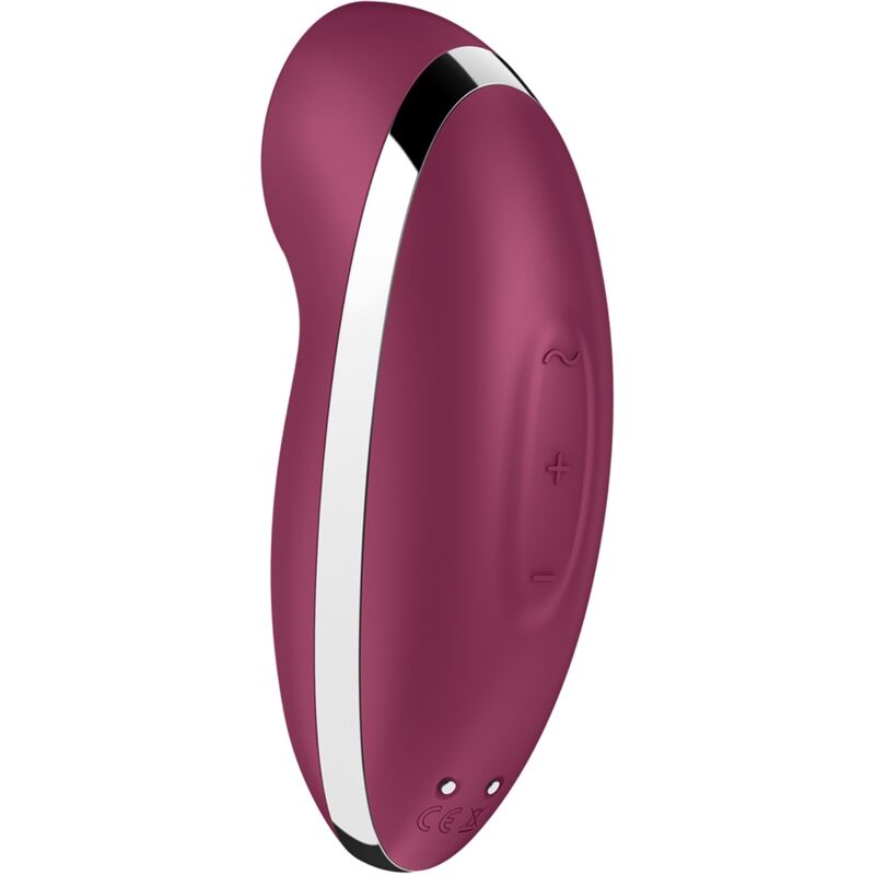SATISFYER - TAP &amp; CLIMAX 2 VIBRATOR &amp; STIMULATOR RED