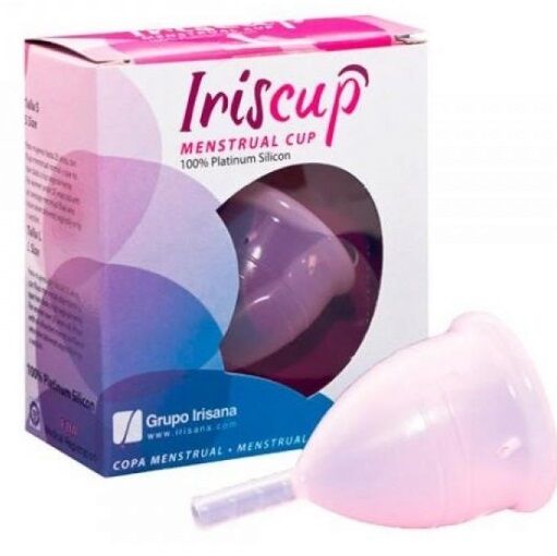 IRISCUP - TAZA MES GRANDE ROSA + BOLSA ESTERILIZADORA GRATIS