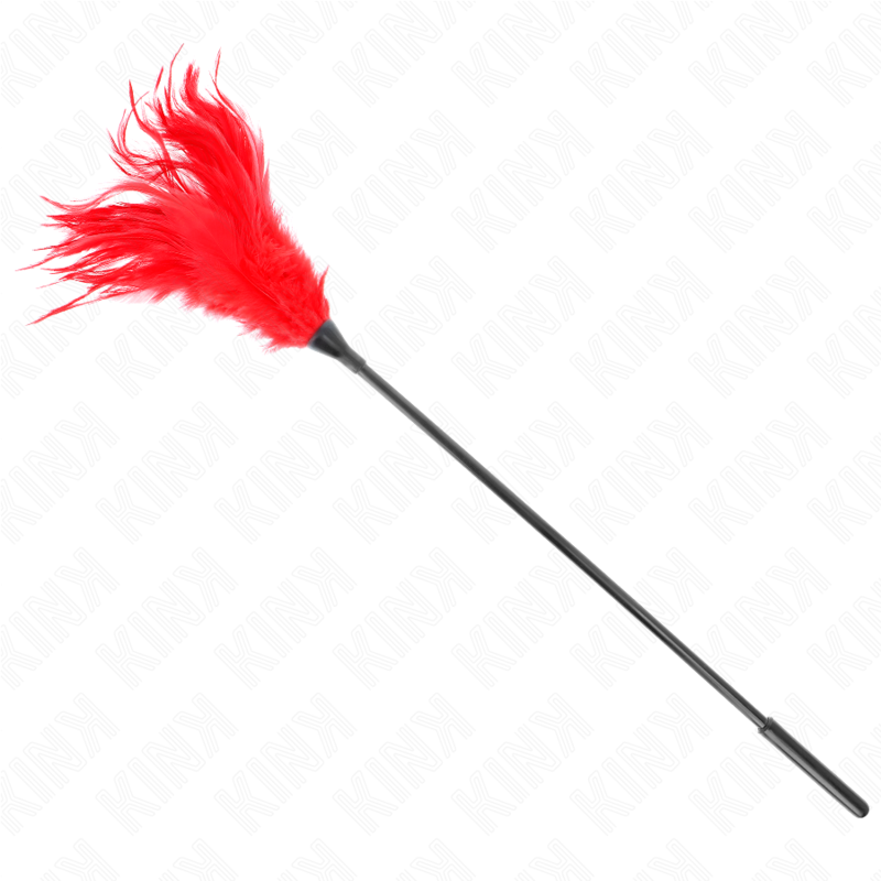 KINK - PLUMES À CHATOUILLER MULTIPLES ROUGES 45 CM
