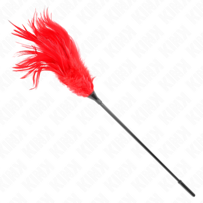 KINK - PLUMES À CHATOUILLER MULTIPLES ROUGES 45 CM