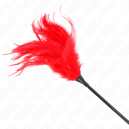 KINK - PLUMES À CHATOUILLER MULTIPLES ROUGES 45 CM
