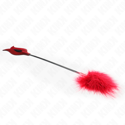KINK - PLUMES À CHATOUILLER AVEC PAGUE EN FORME DE ROSE 38 CM