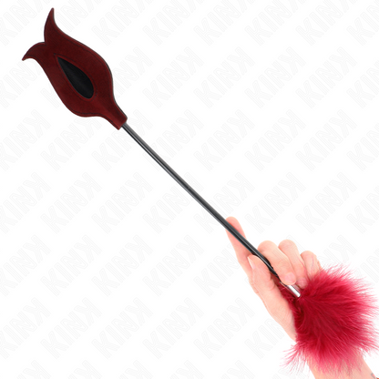 KINK - PLUMES À CHATOUILLER AVEC PAGUE EN FORME DE ROSE 38 CM