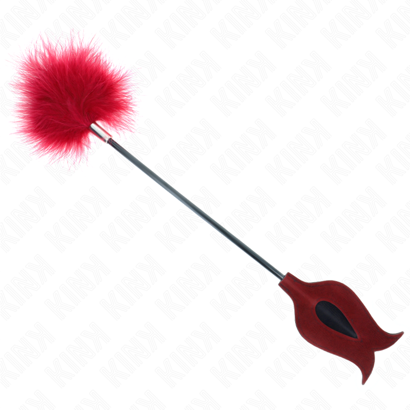 KINK - PLUMES À CHATOUILLER AVEC PAGUE EN FORME DE ROSE 38 CM