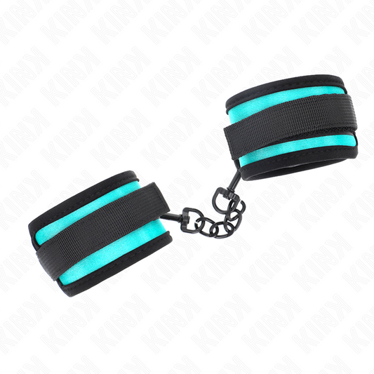 KINK - BRACELETS RÉGLABLES NOIR-BLEU 18-32 CM X 5 CM
