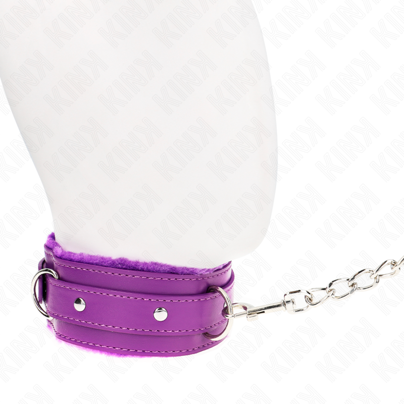 KINK - COLLIER VIOLET 65 CM AVEC LAISSE AVEC ATTACHES RÉGLABLES 36-42 CM X 5,5 CM