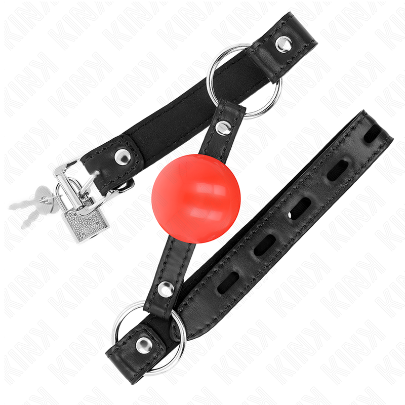 KINK - 4 CM TPE RED BALL GAG 60 x 2 CM