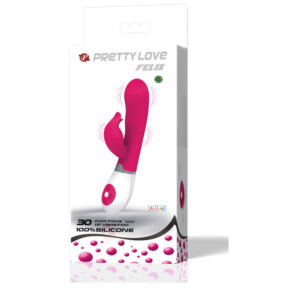 PRETTY LOVE - VIBRATEUR FLIRTATION AVEC STIMULATEUR FELIX