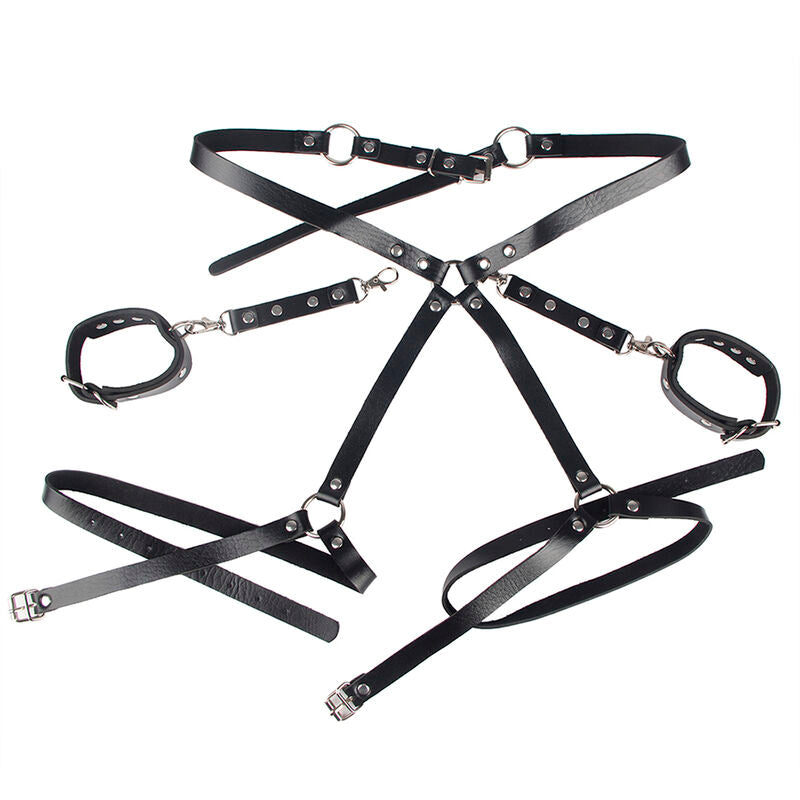 SUBBLIME - 953690 MENOTTES CEINTURE DE BONDAGE NOIRE TAILLE UNIQUE