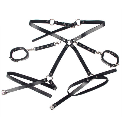SUBBLIME - 953690 MENOTTES CEINTURE DE BONDAGE NOIRE TAILLE UNIQUE