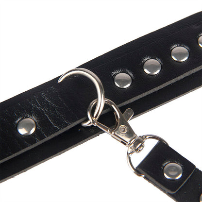 SUBBLIME - 953690 MENOTTES CEINTURE DE BONDAGE NOIRE TAILLE UNIQUE