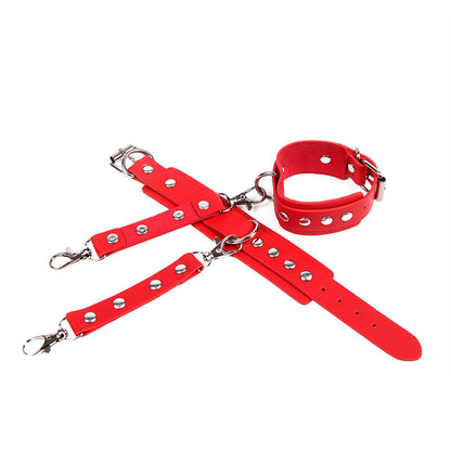 SUBBLIME - 953706 MENOTTES CEINTURE BONDAGE ROUGE TAILLE UNIQUE