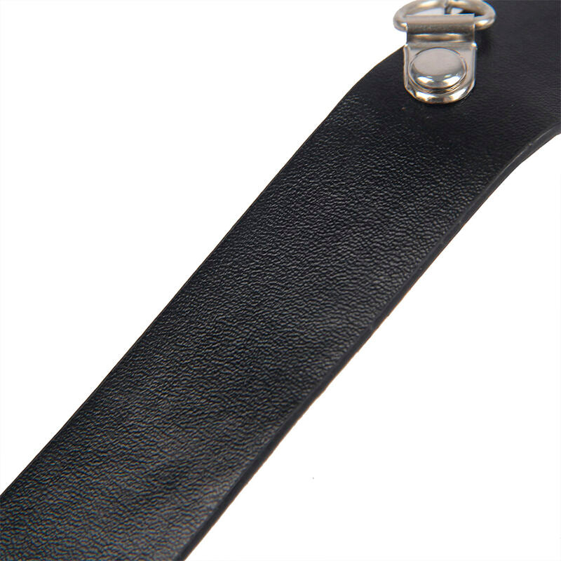 SUBBLIME - 953720 BLACK LEATHER BONDAGE CHEST CLIPS WITH STRAP ONE SIZE