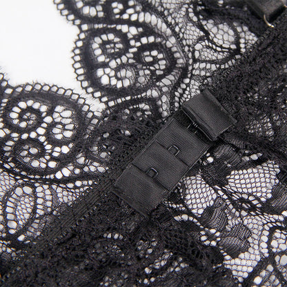 SUBBLIME - 953911 SET 3 PIEZAS ENCAJE Y SATEN NEGRO S/M