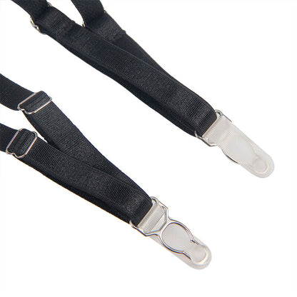 SUBBLIME - 954147 BLACK GARTER BODYSUIT S/M