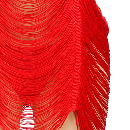 SUBBLIME - 954246 ROBE À FRANGES + STRING ROUGE S/M