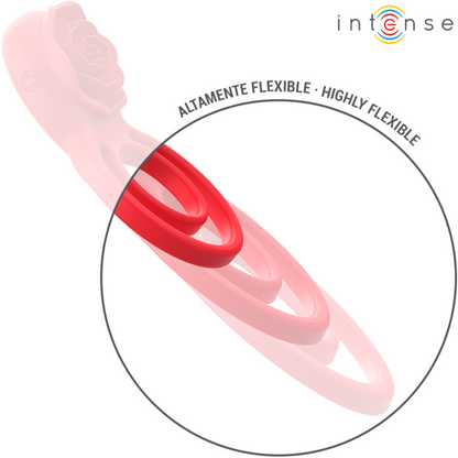 INTENSE - GAIL PINK STIMULANT 10 VIBRATIONS TÉLÉCOMMANDE ROUGE
