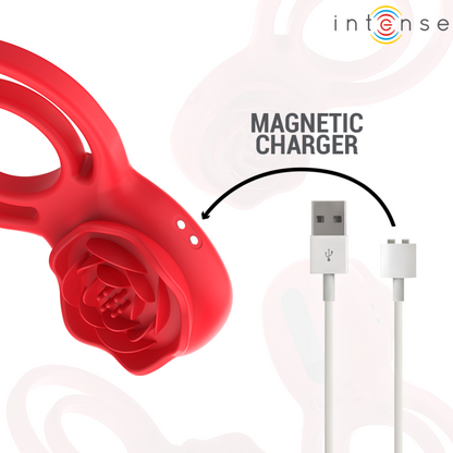 INTENSE - GAIL PINK STIMULANT 10 VIBRATIONS TÉLÉCOMMANDE ROUGE