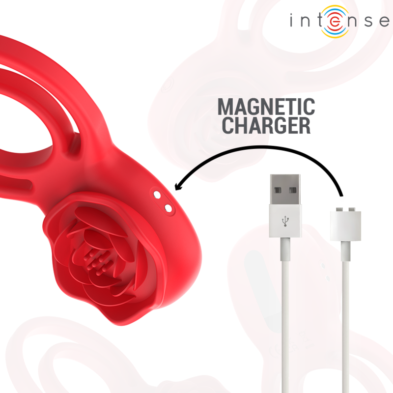 INTENSE - GAIL PINK STIMULANT 10 VIBRATIONS TÉLÉCOMMANDE ROUGE