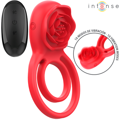 INTENSE - GAIL PINK STIMULANT 10 VIBRATIONS TÉLÉCOMMANDE ROUGE