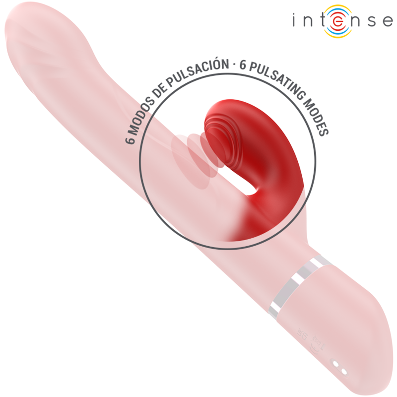 INTENSE - LELE MULTIFUNCTION ROTATING &amp; OSCILLATION &amp; STIMULATION VIBRATOR RED