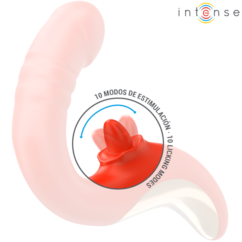 INTENSE - PAULINA U-SHAPED VIBRATOR &amp; STIMULATOR RED