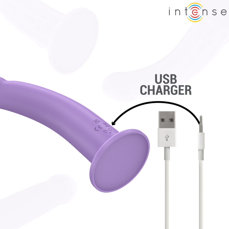 INTENSE - VIBRATEUR EDDIE 17,5 CM 10 VIBRATIONS VIOLET TÉLÉCOMMANDE