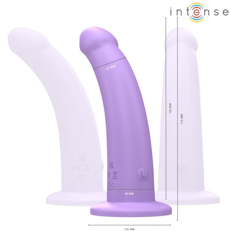 INTENSE - VIBRATEUR EDDIE 17,5 CM 10 VIBRATIONS VIOLET TÉLÉCOMMANDE