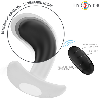 INTENSE - CHANDLER PLUG ANAL 10 VIBRATIONS NOIR TÉLÉCOMMANDE