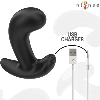 INTENSE - CHANDLER PLUG ANAL 10 VIBRATIONS NOIR TÉLÉCOMMANDE